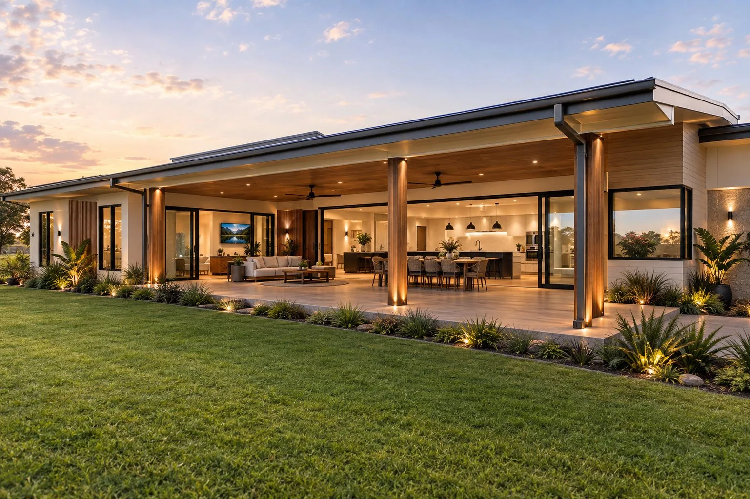 Alfresco and pool at a Sutton home, Carlson Road