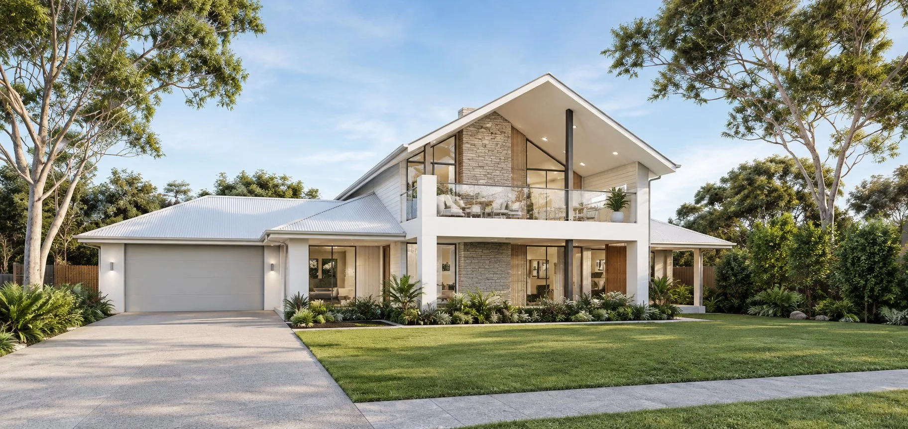 The Glades: two-storey coastal home design
