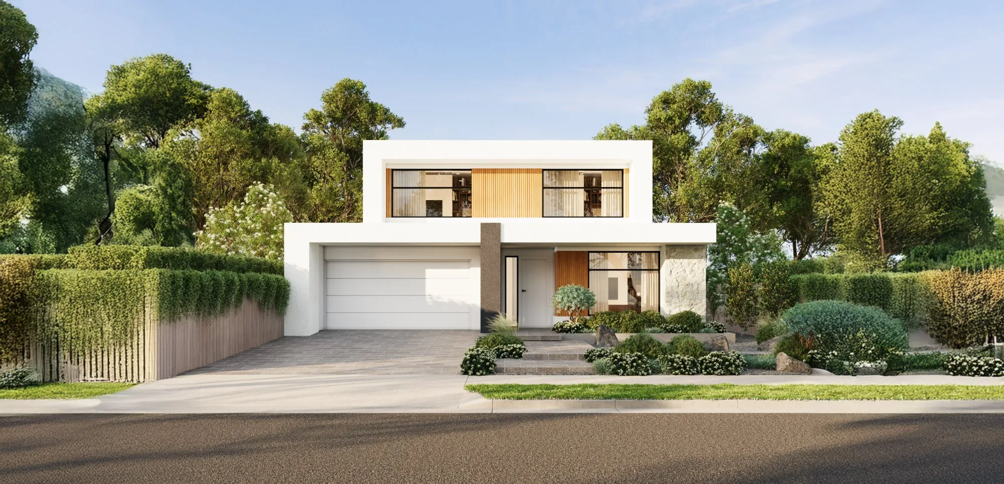 Contemporary two-storey home built by Sutton Building